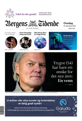 Cover of Bergens Tidende