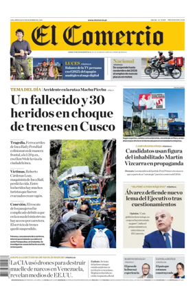 Cover of Diario El Comercio