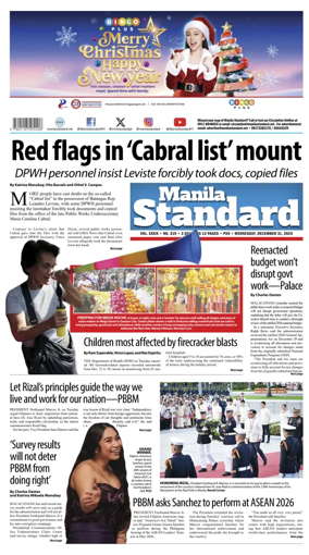 Cover of Manila Standard