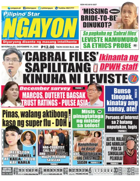 Cover of Pilipino Star Ngayon