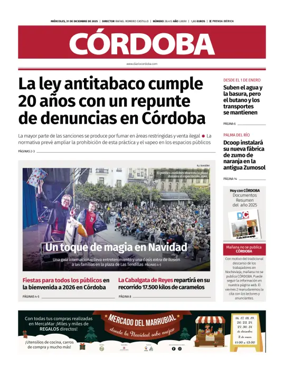 Cover of Diario Córdoba