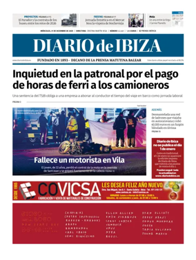 Cover of Diario de Ibiza