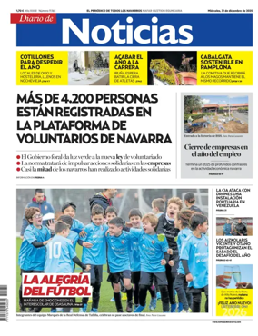 Cover of Diario de Noticias (Spain)