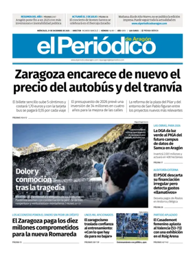 Cover of El Periodico Aragon