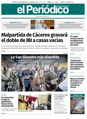 Cover of El Periódico Extremadura