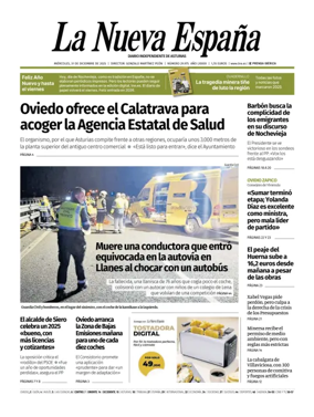 Cover of La Nueva Espana (Occidente)