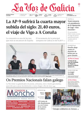 Cover of La Voz de Galicia (Arousa)