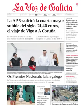 Cover of La Voz de Galicia (Barbanza)