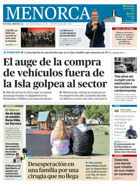 Cover of Menorca Diario Insular