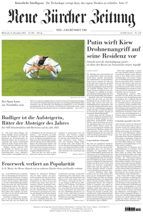 Cover of Neue Zurcher Zeitung