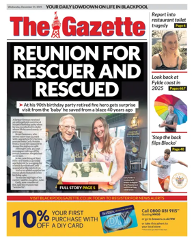 Cover of Blackpool Gazette