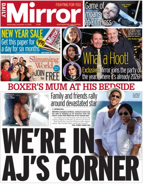 Cover of Daily Mirror (Northern Ireland)