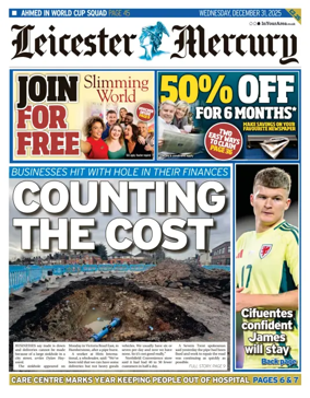 Cover of Leicester Mercury