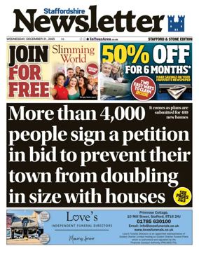 Cover of Staffordshire Newsletter