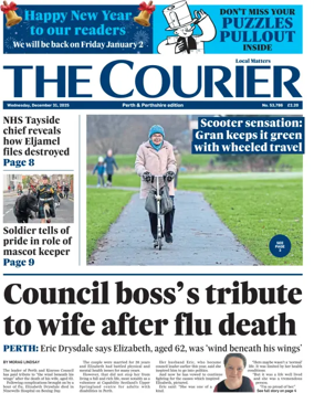 Cover of The Courier & Advertiser (Perth and Perthshire Edition)