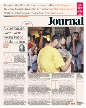 Cover of The Guardian e-paper Journal