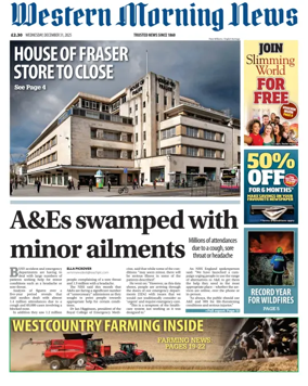 Cover of Western Morning News