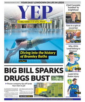 Cover of Yorkshire Evening Post