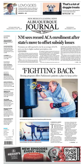 Cover of Albuquerque Journal