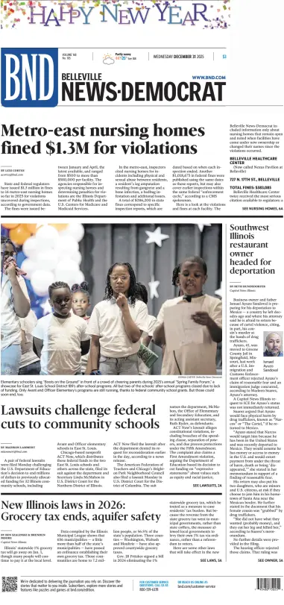 Cover of Belleville News-Democrat
