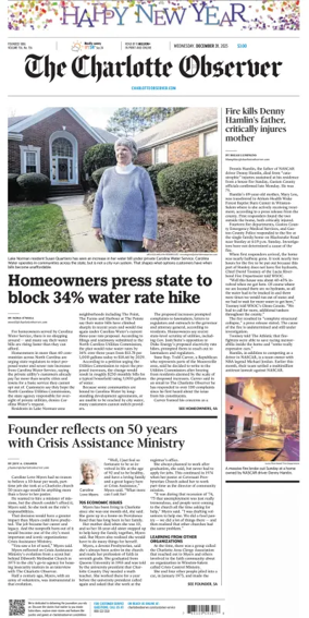 Cover of The Charlotte Observer
