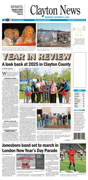 Cover of Clayton News