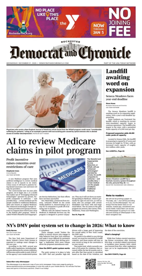 Cover of Democrat and Chronicle