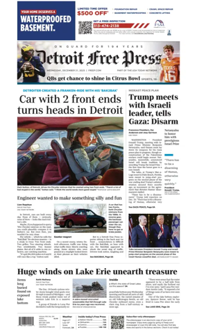 Cover of Detroit Free Press