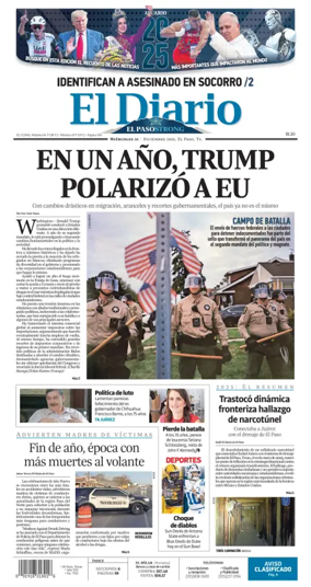 Cover of El Diario de El Paso