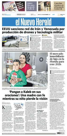 Cover of El Nuevo Herald