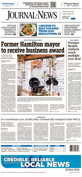 Cover of Hamilton Journal News