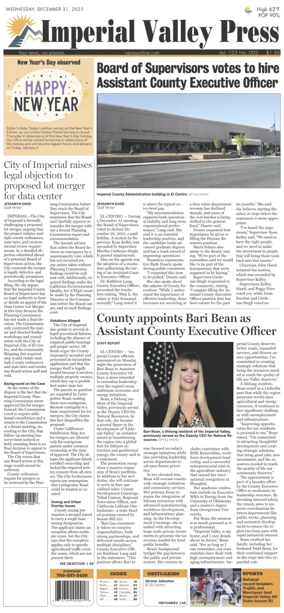 Cover of Imperial Valley Press