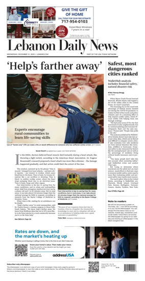 Cover of Lebanon Daily News