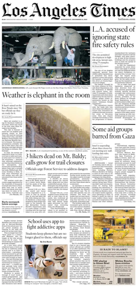 Cover of Los Angeles Times