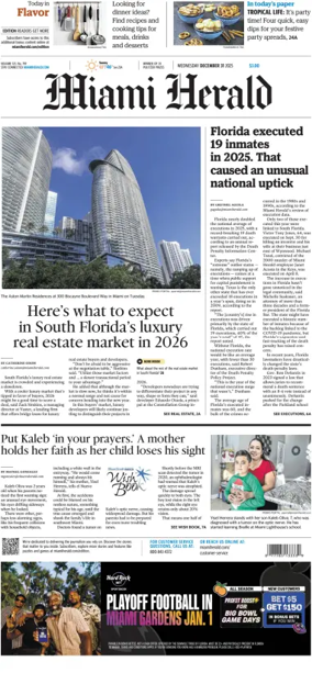 Cover of Miami Herald