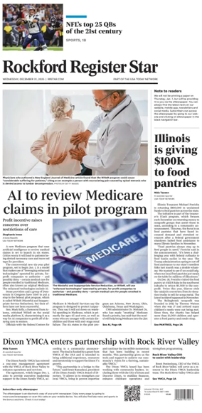 Cover of Rockford Register Star