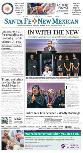 Cover of Santa Fe New Mexican