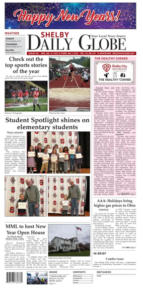 Cover of Shelby Daily Globe