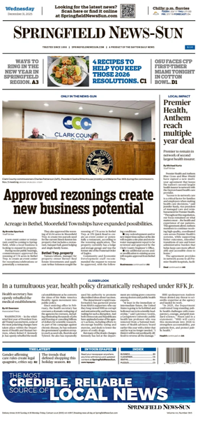 Cover of Springfield News-Sun