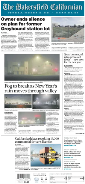 Cover of The Bakersfield Californian