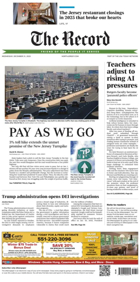 Cover of The Bergen Record