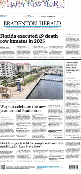 Cover of The Bradenton Herald