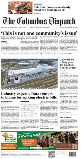 Cover of The Columbus Dispatch