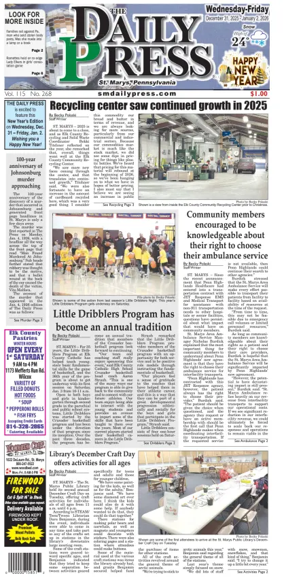 Cover of The Daily Press