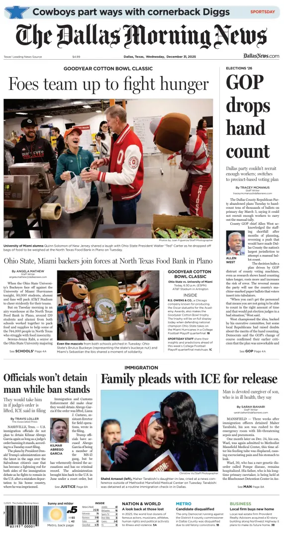 Cover of The Dallas Morning News