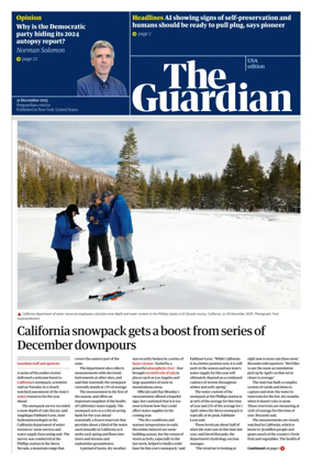 Cover of The Guardian (USA)