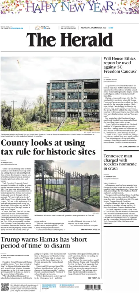 Cover of The Herald (Rock Hill)
