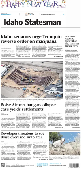 Cover of The Idaho Statesman
