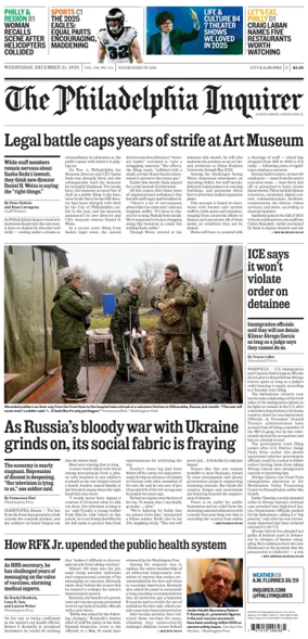 Cover of The Philadelphia Inquirer