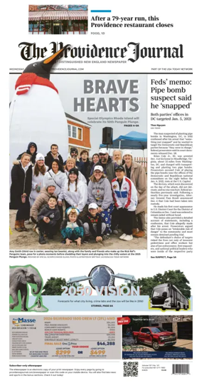 Cover of The Providence Journal